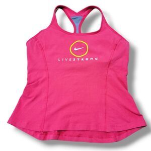Nike Top Size Large Nike Dri-Fit Tank Top Racerback Livestrong Running Athletic